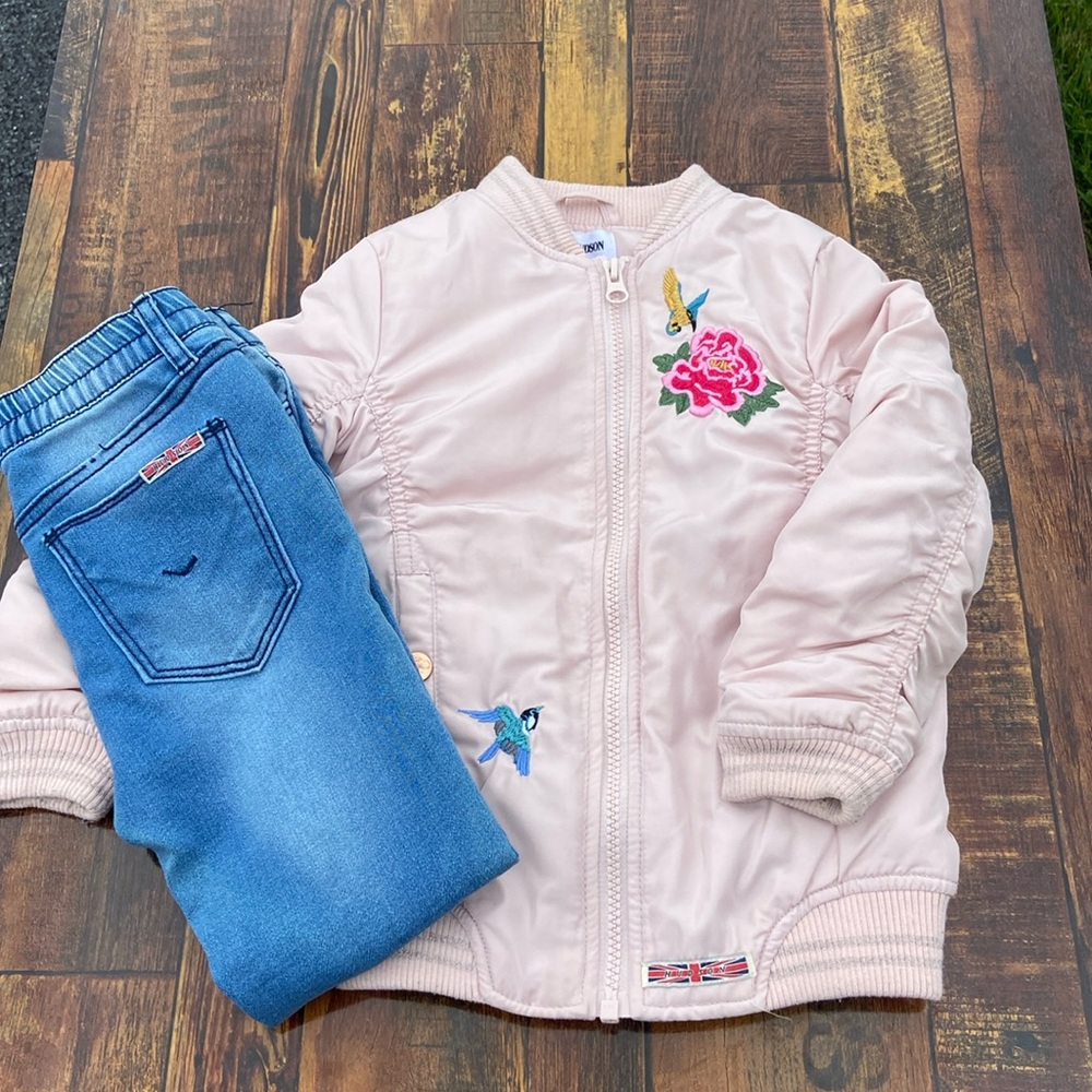 Like new Hudson jeans and jacket combo